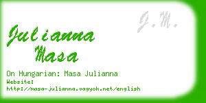 julianna masa business card